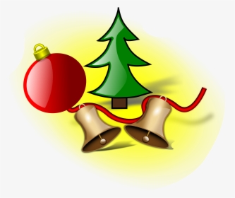 Jingle Bells Clip Art - Christmas Tree Cartoon Graphics, HD Png Download, Free Download