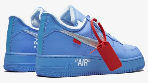 Nike Air Force 1 Low Off White Mca University Blue - Nike Air Force 1 Off White Mca, HD Png Download, Free Download