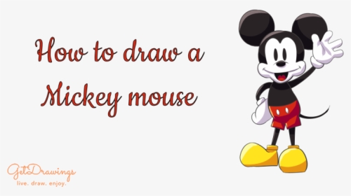 How To Draw A Mickey Mouse - Yaprak, HD Png Download, Free Download