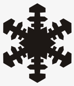 File - Snowflake - Svg - Wikimedia Commons - Snowflake Clip Art Black, HD Png Download, Free Download