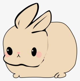 A Cute Cartoon Rabbit Vector - Domestic Rabbit, HD Png Download - kindpng