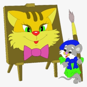 Cute Cartoon Animal Painting - Animals Painting Clipart, HD Png Download, Free Download