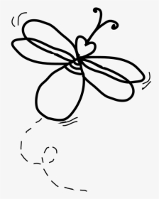 Firefly Clipart Simple - Fireflies Black And White, HD Png Download, Free Download