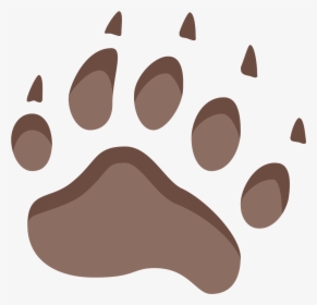 Footprint Clipart Pathway - Bear Footprints Png, Transparent Png, Free Download