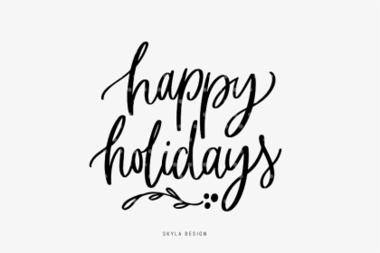 Happy Holidays Transparent - Calligraphy, HD Png Download, Free Download