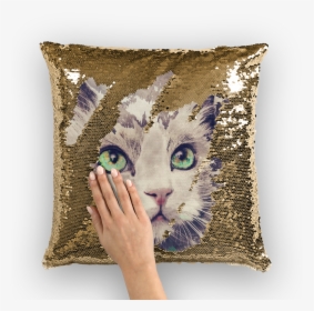 Pretty Cats Png - Danny Devito Sequin Pillow, Transparent Png, Free Download