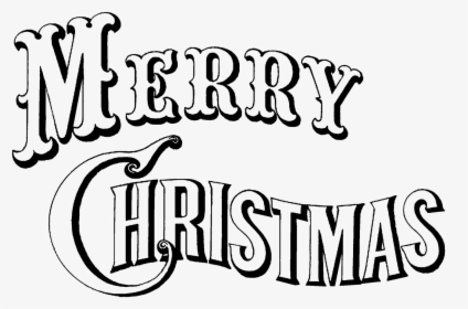 Merry Christmas And Happy New Year Clip Art Black And - Free Black And White Christmas Clipart, HD Png Download, Free Download