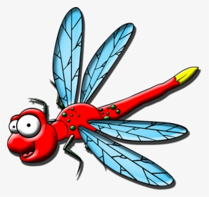 Dragonfly Clipart Firefly - Dragonfly Cartoon Png, Transparent Png, Free Download