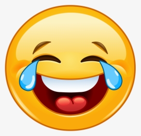 Emoticon Smiley Face With Tears Of Joy Emoji Happiness - Icon Laughing Face, HD Png Download, Free Download
