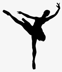 Woman And Man Ballet Silhouette Minus Man Clip Arts - Silhouette Ballet Dancers Png, Transparent Png, Free Download