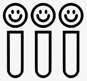 Test Flask Tube Container Smiley Face - Smiley, HD Png Download, Free Download