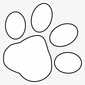 Black And White Monochrome Photography Facial Expression - White Paw Print Transparent, HD Png Download, Free Download