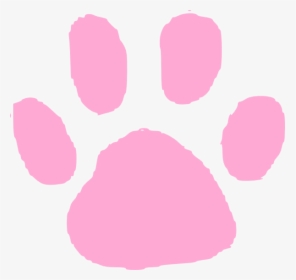 Pink Paw Print Clip - Colored Paw Prints Clip Art, HD Png Download, Free Download