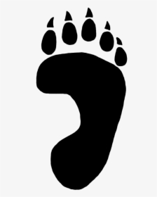 Transparent Paw Print Clipart - Bear, HD Png Download, Free Download