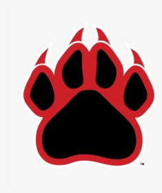 Panther Paw Prints Clipart Png - Black And Red Paws, Transparent Png, Free Download