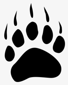 Transparent Paw Print Png Transparent - Polar Bear Paw Clipart, Png Download, Free Download