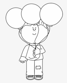 Balloon Clipart Black And White, HD Png Download, Free Download