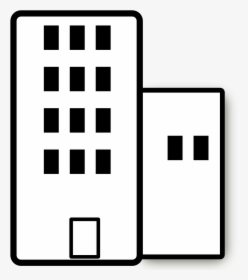 Office Building Black And White Kid Clipart - Building Clipart Black And White, HD Png Download, Free Download