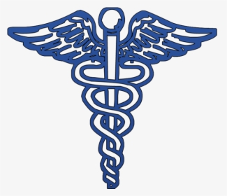 Blue Caduceus Medical Symbol - Clip Art Medical Symbol, HD Png Download, Free Download