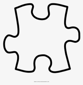 Puzzle Piece Coloring Page Clipart , Png Download - Puzzle Pieces Coloring Pages, Transparent Png, Free Download