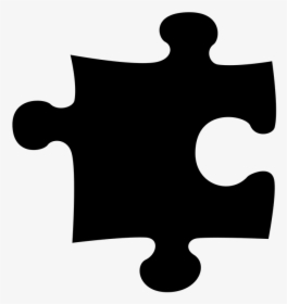 Puzzle Clipart Drawing - Black Puzzle Piece Transparent Background, HD Png Download, Free Download