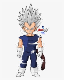 Kid Vegeta Ssj White - Vegeta Jr Super Saiyan 2, HD Png Download, Free Download