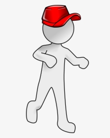 This Free Icons Png Design Of Bubble Person - Red Cap Clip Art, Transparent Png, Free Download