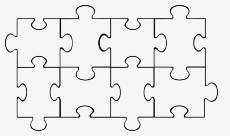 Puzzle Pieces Template, HD Png Download, Free Download