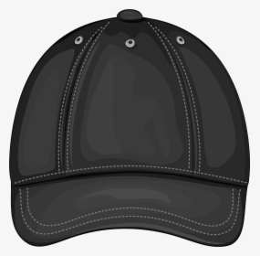 Black Baseball Cap Front Png Clipart - Baseball Cap, Transparent Png, Free Download