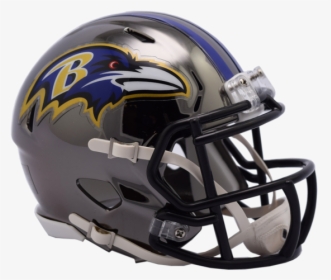 Baltimore Ravens Chrome Riddell Speed Mini Football - Nfl Falcons Helmet, HD Png Download, Free Download