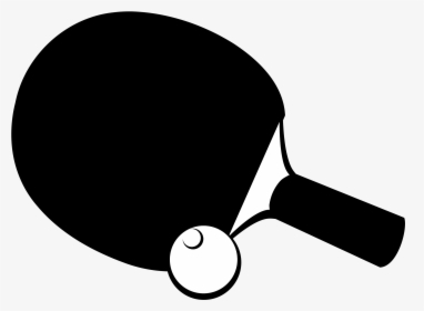 Table Tennis B/w Clip Arts - Table Tennis Logo Png, Transparent Png, Free Download