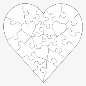 Heart Shaped Puzzle Png, Transparent Png, Free Download