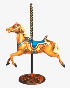 Genuine Junior Horses With - Carousel Horse Transparent Pole, HD Png Download, Free Download