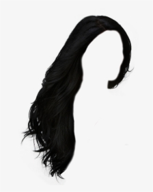 Black Hair Long Png Clipart , Png Download - Women Hair Png Black, Transparent Png, Free Download