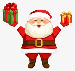 Santa Claus With Gifts Png Clipart Imageu200b Gallery - Santa Claus Gif Png, Transparent Png, Free Download
