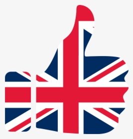 Uk Flag Png - British Flag Thumbs Up, Transparent Png, Free Download