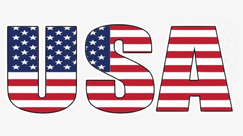 Usa Word Flag - Usa Flag Png Word, Transparent Png, Free Download