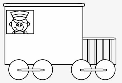 Train Driver Clipart Black And White, HD Png Download, Free Download