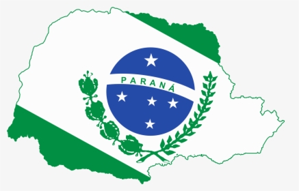 Flag Map Of Parana - Flag Of Paraná, HD Png Download, Free Download