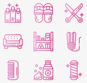 Hair Salon - Salon Icons Png Pink, Transparent Png, Free Download