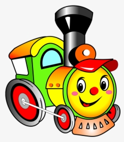 Hd Train Clipart - Train Engine Cartoon Drawing, HD Png Download, Free Download