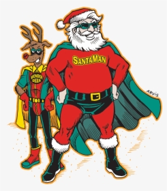 Funny Santa Claus Runner Medal, HD Png Download, Free Download