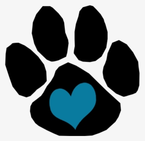 Transparent Paw Print Heart , Transparent Cartoons - Dog Paw Print Temporary Tattoos, HD Png Download, Free Download