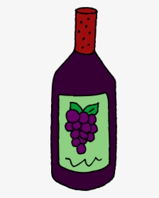 Wine Clipart Wine Bottle - Clip Art Bottle Of Wine, HD Png Download, Free Download