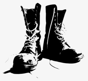 Boots Svg Clip Arts - Combat Boots Clipart, HD Png Download, Free Download