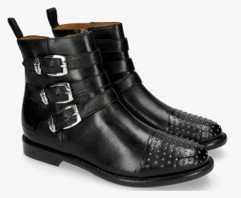 Ankle Boots Selina 20 Indus Black Rivets Nickel - Melvin Und Hamilton Selina, HD Png Download, Free Download