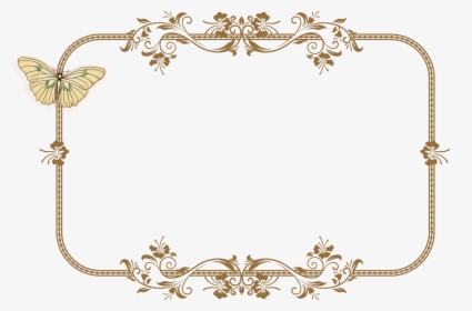 Butterfly Photo Frame Png, Transparent Png, Free Download