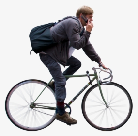 Bicycle With Man Png, Transparent Png, Free Download