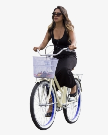 Person Riding A Bike Png - Person On Bicycle Png, Transparent Png, Free Download