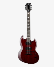 Esp Ltd Viper-256 6 String Double Cutaway Guitar - Esp Ltd Viper 256 See Thru Black Cherry, HD Png Download, Free Download